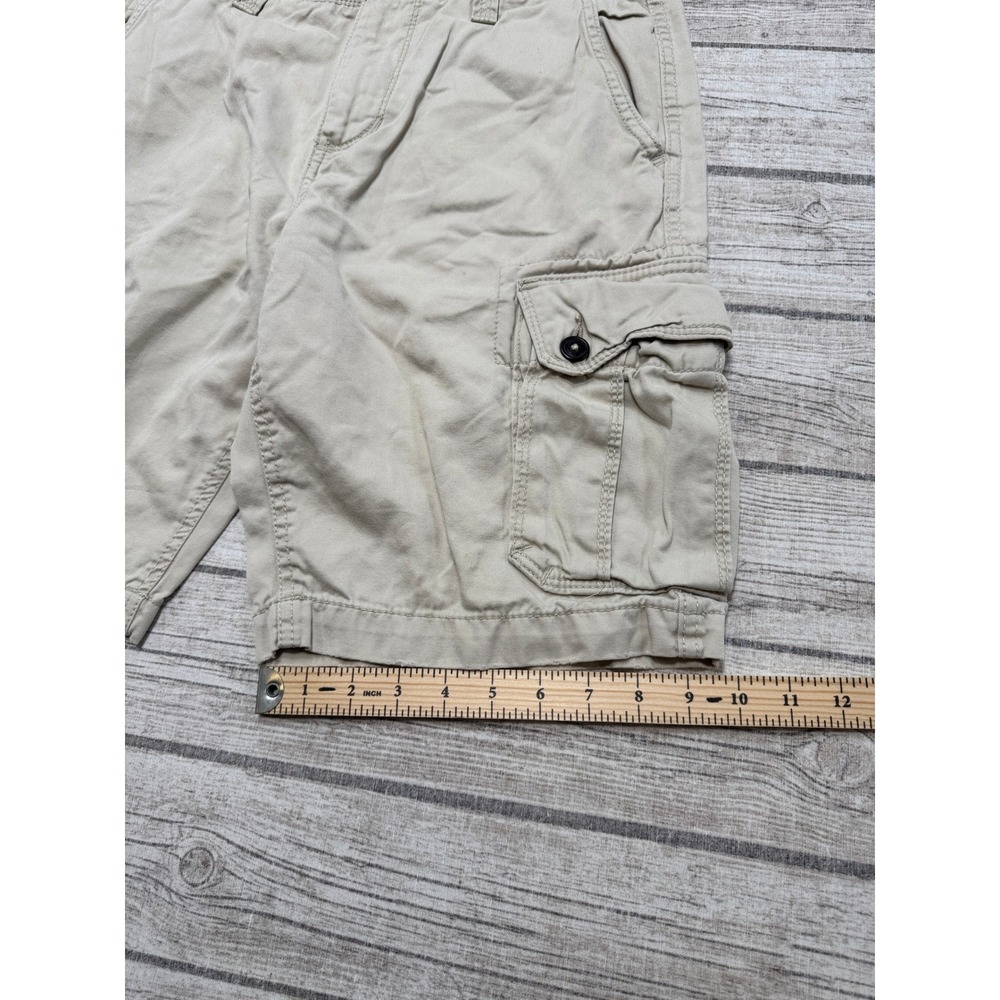 American Eagle Cargo Shorts Men's 30 Beige Relaxed Fit Cotton Hiking Workwear - Picture 5 of 9